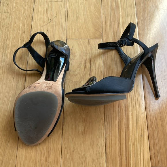 BCBGMaxAzria Nastia black stilettos Sz 7.5B - Picture 3 of 3